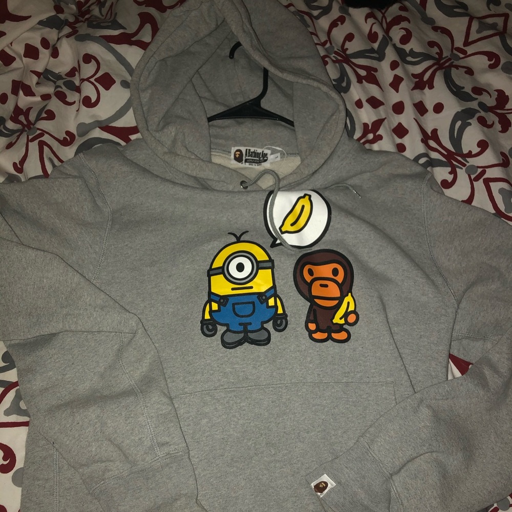 Bape x minions hoody